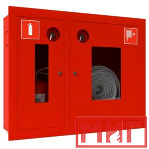 Фото 49 - Шкаф пожарный ШПКО-315 ВОК для пожарного крана и огнетушителя (Серия У).